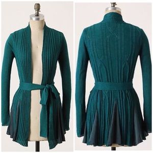❌SOLD❌Anthropologie Long Embrace Cardigan Green XS